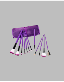 Fondöten, Allık ve Far Uygulamalarına Uygun 12 Parça Makyaj Fırça Takımı Ergonomik Saplı