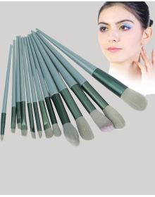 Göz Farı Allık Fondöten İçin Uygun 13'lü Makyaj Fırçası Seti Kompakt Tasarım
