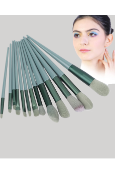 Göz Farı Allık Fondöten İçin Uygun 13'lü Makyaj Fırçası Seti Kompakt Tasarım