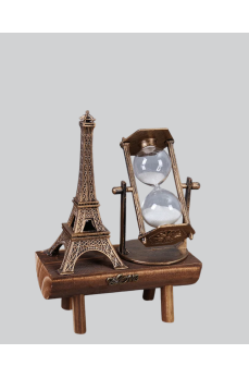 Ahşap Gövdeli Dekoratif Kum Saati – Masa Üstü El Sanatı Aksesuarı