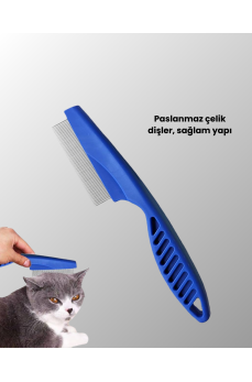 4 Parçalı Evcil Hayvan Tarak Seti – Paslanmaz Çelik Dişli, Ergonomik Saplı 4 Parçalı Evcil Hayvan Tarak Seti – Paslanmaz Çelik Dişli, Ergonomik Saplı