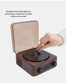 Dekoratif Gece Işıklı Bluetooth Hoparlör – Saatli Tasarım