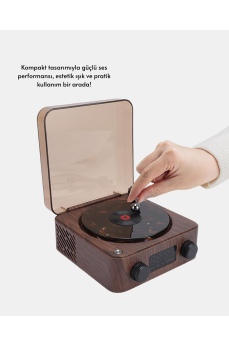 Dekoratif Gece Işıklı Bluetooth Hoparlör – Saatli Tasarım