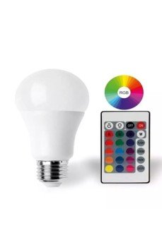 9W E27 RGB ve Beyaz Işık Kumandalı Ampul