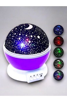 Yıldızlı Gökyüzü Efektli Projektörlü Masa ve Gece Lambası