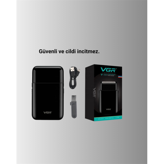 5 W Güçlü USB Şarjlı Sakal Şekillendirici – İki Başlıklı, Su Geçirmez Tasarım