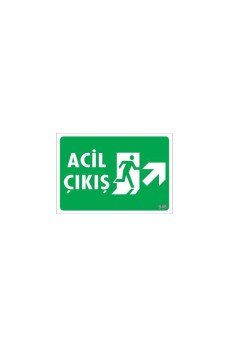 Acil Çıkış Uyarı Levhası 17,5x25 KOD: 946