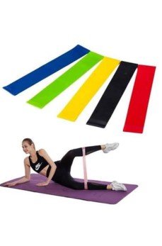 Aerobik Bant 5 Li Pilates Yoga Bandı ***