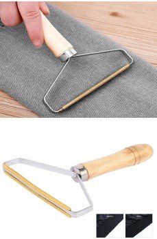 Ahşap Saplı Metal Kazak - Elbise - Halı Tüyü Temizleme Çift Taraflı Tüy Tiftik Toparlayıcı Ahşap Saplı Metal Kazak - Elbise - Halı Tüyü Temizleme Çift Taraflı Tüy Tiftik Toparlayıcı