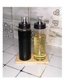 Ahşap Yağdanlık Altlığı -2 Bölmeli Yağlık Sosluk Standı