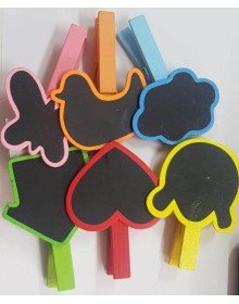 Ahşap Yazı Tahtalı Mandal Seti