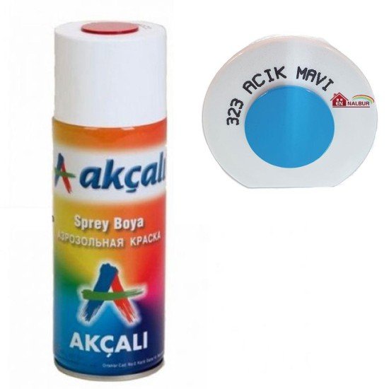 Akçalı Sprey Boya 400 ml 323 Açık Mavi Akçalı Sprey Boya 400 ml 323 Açık Mavi