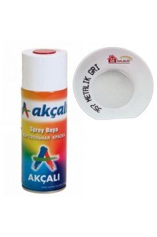 Akçalı Sprey Boya 400 ml 357 Metalik Gri