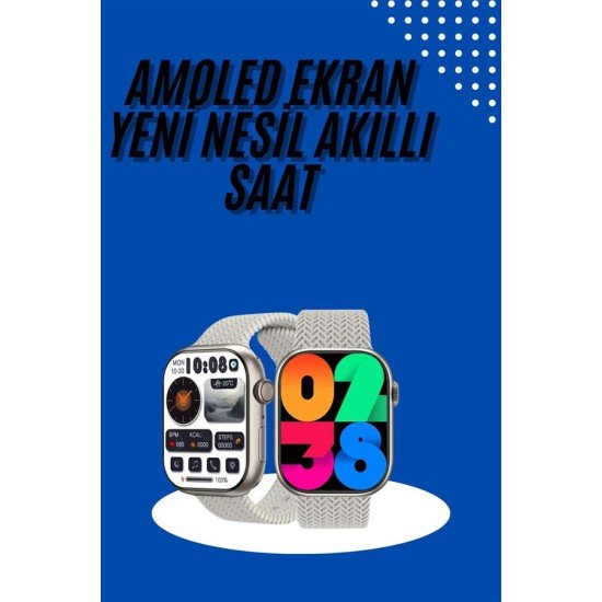Akıllı Kol Saat Amoled Ekran Android ve İOS Uyumlu Arama Konuşma Akıllı Kol Saat Amoled Ekran Android ve İOS Uyumlu Arama Konuşma