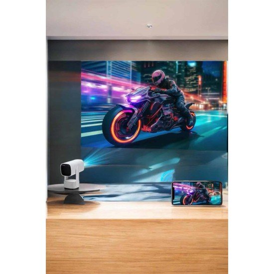 Akıllı Projeksiyon Powerbankli Taşınabilir Sinema Projektörü 4k HD Kaliteli Akıllı Projeksiyon Powerbankli Taşınabilir Sinema Projektörü 4k HD Kaliteli