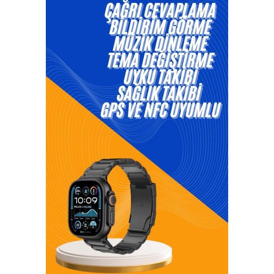 Akıllı Saat 3 Kordonlu Waterproof Adımsayar, Titreşim ve GPS Özelliği