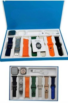 Akıllı Saat 7 Kordon Hediyeli Takvim Alarm Nabız Ölçer Bildirim Görme Sesli Görüşme