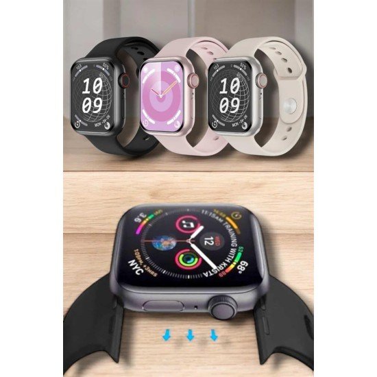 Akıllı Saat Adım Sayar, Kalp Atışı İzleme Dokunmatik Bluetooth Bağlantılı Akıllı Saat Adım Sayar, Kalp Atışı İzleme Dokunmatik Bluetooth Bağlantılı