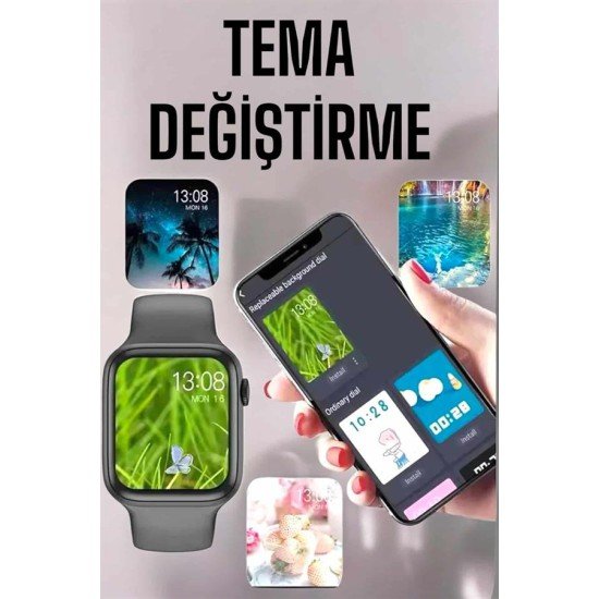 Akıllı Saat Amoled Ekran Yeni Nesil Bluetooth Bağlantılı
