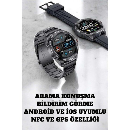 Akıllı Saat Arama Cevaplayan Titreşim Özelliğiyle Bildirim Görebilen