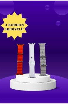 Akıllı Saat Arama Görüşme Bildirim Görme Uyku ve Sağlık Takibi Nabız Ölçer 3 Kordon Hediyeli Akıllı Saat Arama Görüşme Bildirim Görme Uyku ve Sağlık Takibi Nabız Ölçer 3 Kordon Hediyeli