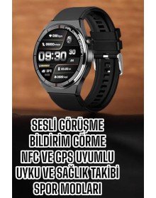 Akıllı Saat Bluetooth Bağlantılı Amoled Ekran Uyku ve Sağlık Takibi