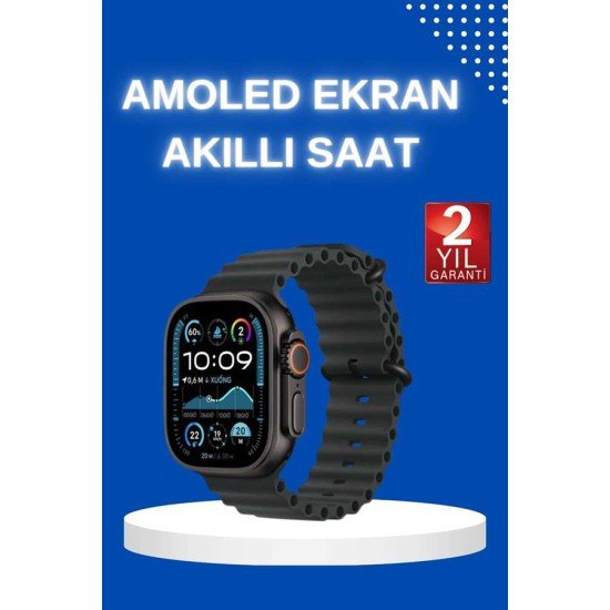 Akıllı Saat Bluetooth Bağlantılı NFC ve GPS Uyumlu Nabız Ölçer Sesli Görüşme