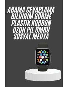 Akıllı Saat Çok Fonksiyonlu Uyku Takibi Adımsayar Nabız Ölçer Arama Cevaplayan