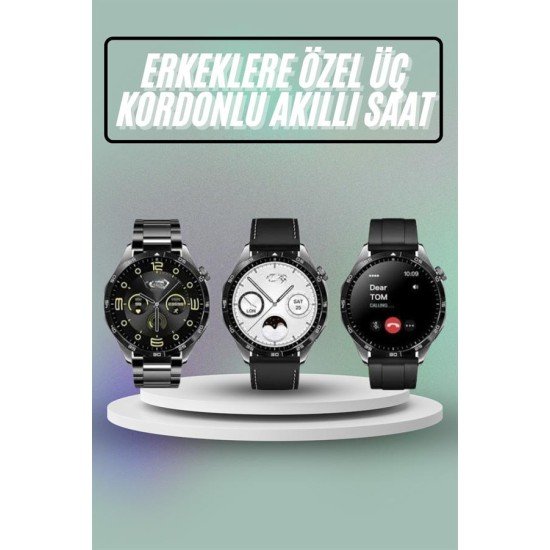 Akıllı Saat Ios Ve Android Tüm Telefonlara Uyumlu Çok Fonksiyonlu Amoled Ekran