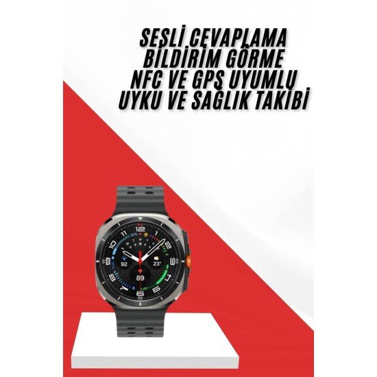 Akıllı Saat Müzik Dinleme Nabız Ölçer NFC ve GPS Uyumlu Sesli Asistan