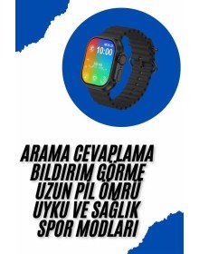 Akıllı Saat Sağlık Takibi Kalp Atışı Adımsayar Ultra Yeni Nesil nefes Egzersizi