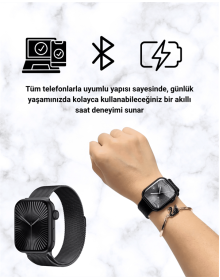Akıllı Saat SQ-16 Mini Series 10 | Unisex Tasarım, Sağlık ve Spor Takibi