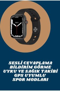 Akıllı Saat Tema Değiştirme Uyku ve Sağlık Takibi Sesli Asistan Bildirim Görme