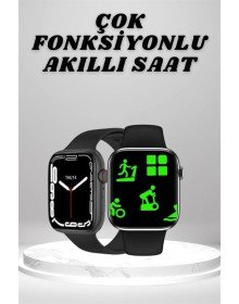 Akıllı Saat Tema Değiştirme Uyku ve Sağlık Takibi Sesli Asistan Bildirim Görme