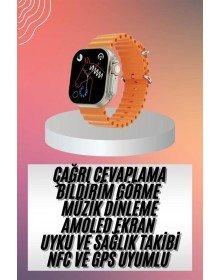 Akıllı Saat Ultra Android & İOS Uyumlu Arama Bildirim Özellikli