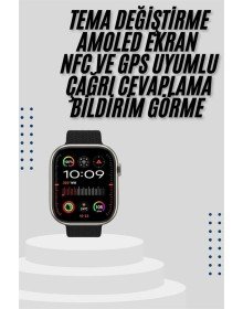 Akıllı Saat Uyku ve Sağlık Takibi GPS Uyumlu Tema Değiştirme