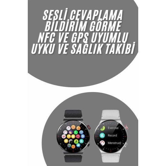 Akıllı Saat Uyku ve Sağlık Takibi NFC Uyumlu Bluetoooth Bağlantılı Android İOS Uyumlu Akıllı Saat Uyku ve Sağlık Takibi NFC Uyumlu Bluetoooth Bağlantılı Android İOS Uyumlu