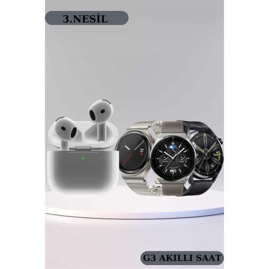 Akıllı Saat ve Kulaklık Seti Bildirim Görme Arama Cevaplama ANC Özelliği