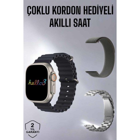 Akıllı Saat Yeni Nesil Bluetooth Bağlantılı Uyku Sağlık Takibi GPS Ve NFC Uyumlu