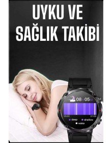 Akıllı Saat Yeni Nesil Bluetooth Bağlantılı Uyku ve Sağlık Takibi NFC ve GPS