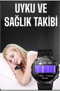 Akıllı Saat Yeni Nesil Bluetooth Bağlantılı Uyku ve Sağlık Takibi NFC ve GPS Akıllı Saat Yeni Nesil Bluetooth Bağlantılı Uyku ve Sağlık Takibi NFC ve GPS