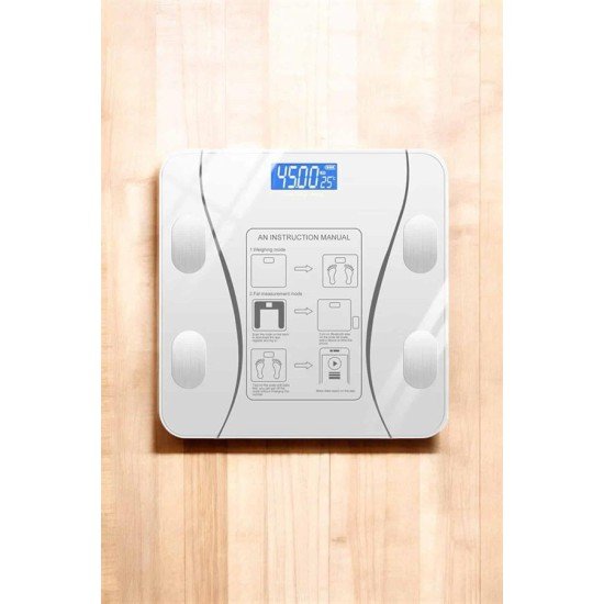 Akıllı Tartı Dijital Baskül Yağ Su Kas Vücut Kitle Kilo Ölçer Tartı Akıllı Tartı Dijital Baskül Yağ Su Kas Vücut Kitle Kilo Ölçer Tartı