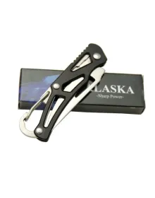 Alaska SDR-1606BK Mini Metal Çakı 14 cm Manuel, Kemerlikli