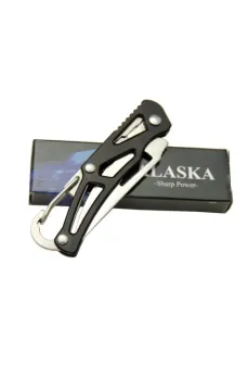 Alaska SDR-1606BK Mini Metal Çakı 14 cm Manuel, Kemerlikli