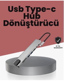 Alüminyum Gövdeli Type‑C HDMI & Ethernet Adaptör – Tak & Çalıştır