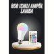 Ambiyans Aydınlatma RGB Led Lamba Kumandalı Renk Değiştirebilen