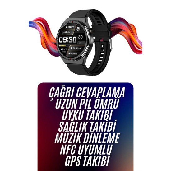 Amoled Ekran Akıllı Saat Üç Kordonlu İOS Android Uyumlu Amoled Ekran Akıllı Saat Üç Kordonlu İOS Android Uyumlu