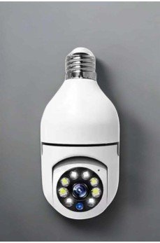 Ampul Görünümlü Güvenlik Kamerası Duylu Wifi Kamerası Dönebilen