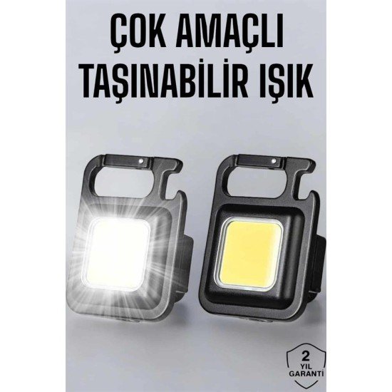 Anahtarlık Çok Amaçlı Mıknatıslı Taşınabilir Işık Led Şarjlı Anahtarlık Çok Amaçlı Mıknatıslı Taşınabilir Işık Led Şarjlı