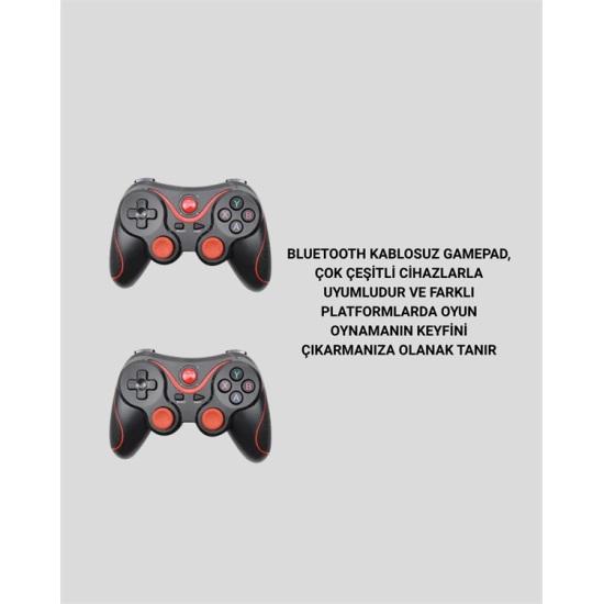 Android Uyumlu Gamepad X3 Game Stick Oyun Kolu Bluetooth Bağlantılı Android Uyumlu Gamepad X3 Game Stick Oyun Kolu Bluetooth Bağlantılı